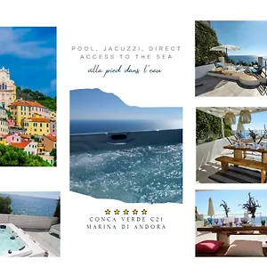 2* Appart hôtel Conca C21- Front Little Pool, Private Jacuzzi Sea View